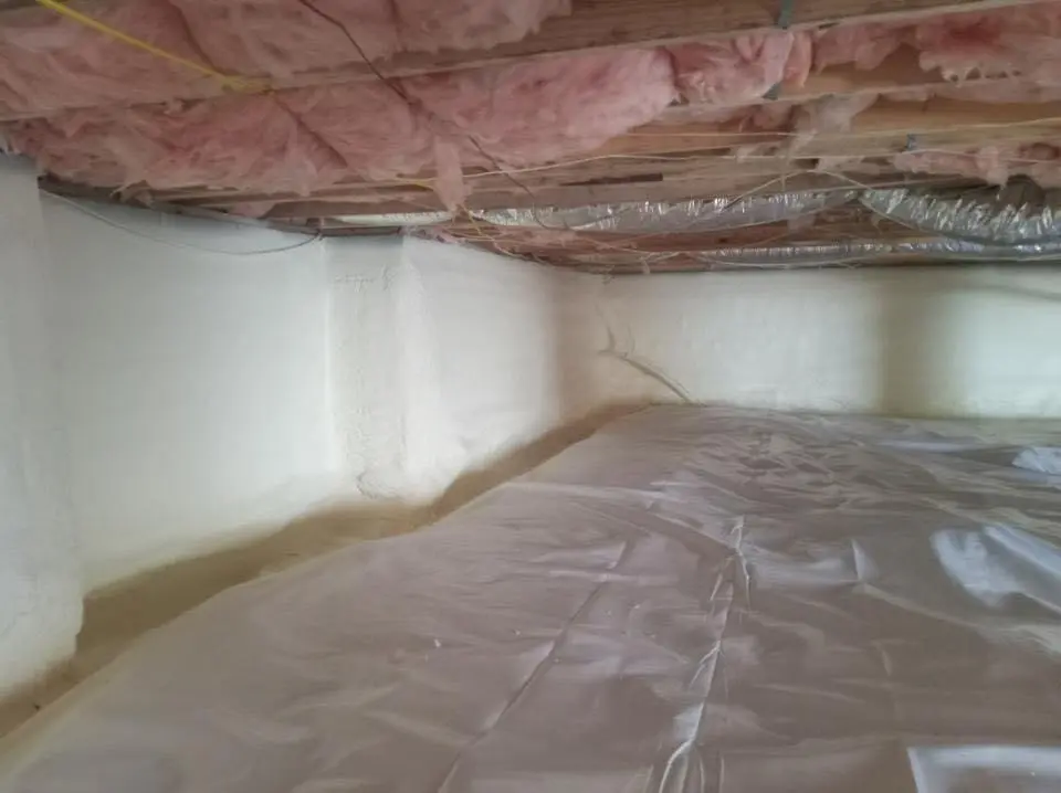 Crawl space encapsulation with closed-cell spray foam for Spray Foam Roofing Repair in Weymouth Town